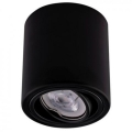 Zwarte LED Spotlamp TUBA 1x GU10 / 5W / 230V 2700