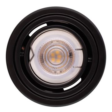 Zwarte LED Spotlamp TUBA 1x GU10 / 5W / 230V 4000K