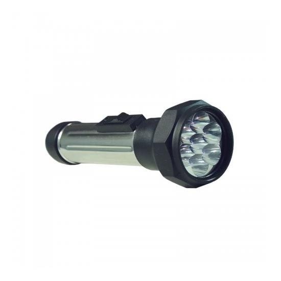 Zwarte LED verlichting met batterij/0,6W/2xD
