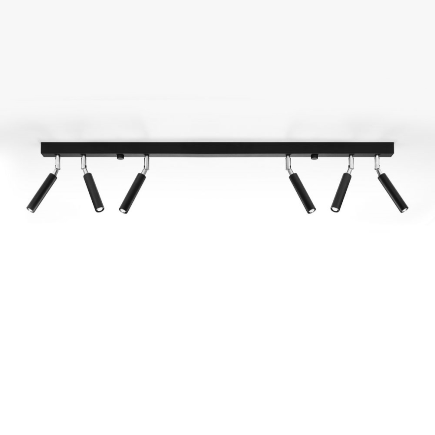Zwarte spot EYETECH 6x G9 / 12W / 230V