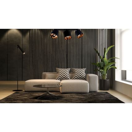 Zwarte Spot SOFIA 3xE27/60W/230V