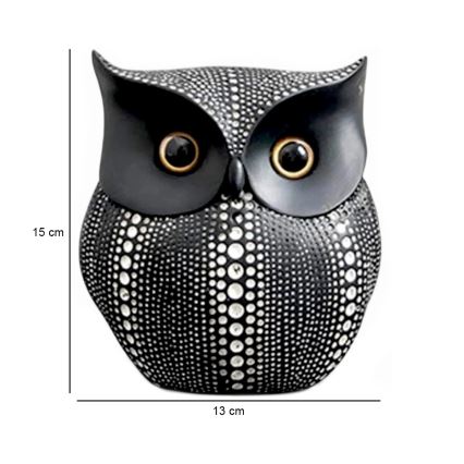 Zwarte tafeldecoratie 15 cm