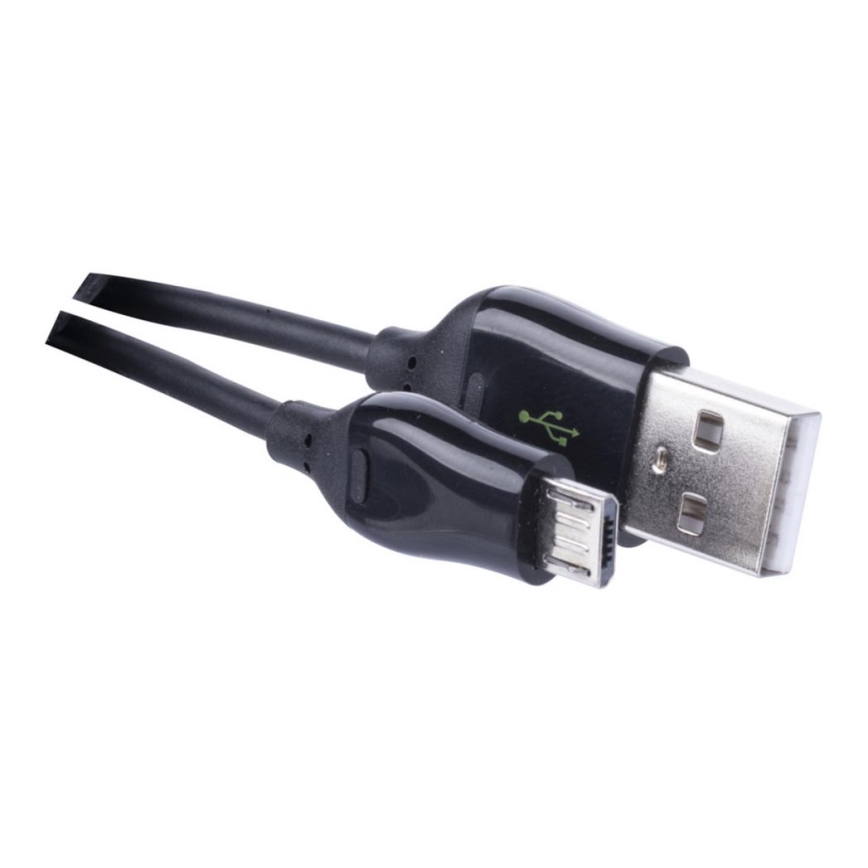 Zwarte USB kabel USB 2.0 A connector met USB B micro connector