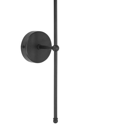 Zwarte wandlamp MADELA 1xE14/40W/230V